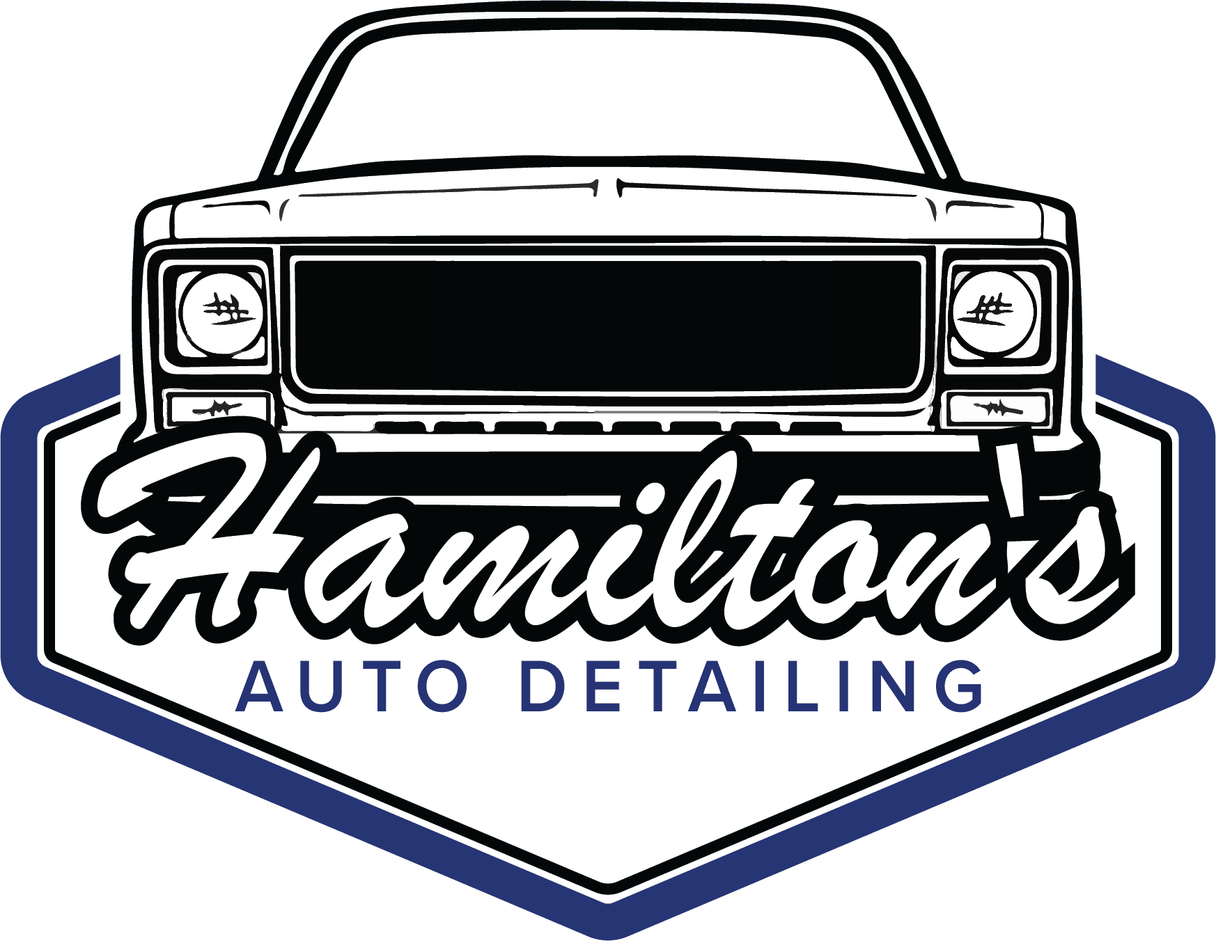 A picture of the logo for hamilton 's auto detailing.